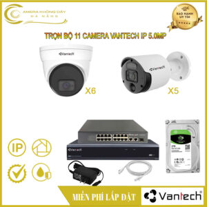 Trọn Bộ 11 Camera Vantech IP 5.0MP