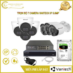Trọn Bộ 7 Camera Vantech IP 5.0MP